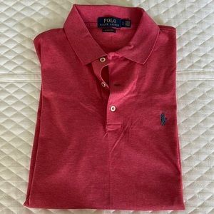 Heather Red RALPH LAUREN POLO SHIRT L